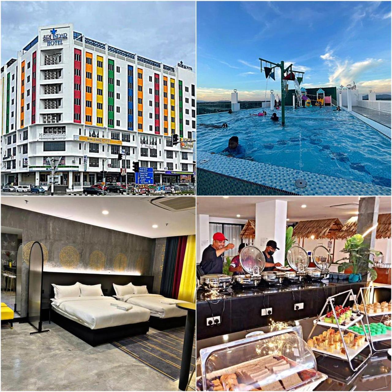 Sri Indar Hotel & Suites Parit Buntar Esterno foto